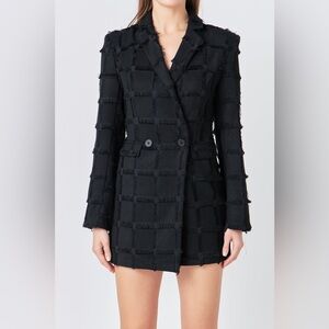 Endless Rose TEXTURED BLAZER ROMPER Women’s Medium